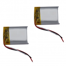 2pcs 3.7v 400mah 1.48Wh Li Lithium Battery 902025 Li-ion 3-Wires Thermistor Repair GPS Bluetooth Speaker Headphones Headset Mp4