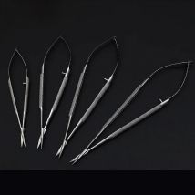 Ultrafine Microscissors Double Eyelid Corneal Scissors Capsular Clipping Surgical Tool for Suture Removal CanSO Opening