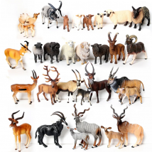 Realistic Wild Animal Kudu,Antelope Waterbuck,Merino sheep,Goat,Elk,Oryx Model figures Educational Collector Figurine Kids Toys