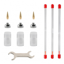 182 Series Airbrush Accessory Kits 0.3/0.5/0.8MM Nozzle and Needle and Nozzle Cap and Nozzle Wrench and Replacement Parts Tools