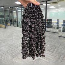 3C 4A Burmese Curly Hair Bundles Virgin Human Hair Weft Vietnamese 100% Raw Human Hair Extensions Unprocessed Weave Wholesale