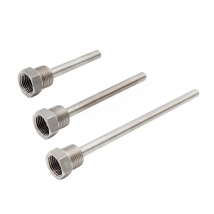 Dial Thermometer Thermowell 2.5/4/6"L 1/2"NPT Stainless Steel Homebrew Thermowell