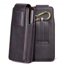 Puloka For Samsung Galaxy Z Fold 6 5 4 3 2 5G Pouch Belt Case Holster Flip Case Waist Bag Leather Vertical Phone Bag With Loop