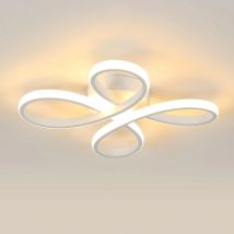 Plafoniera moderna a LED, lampada da soffitto 30W 3400LM, illuminazione da soffitto in acrilico con forma di fiore per camera da letto, luce calda 3000K