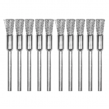 10Pcs 3x5mm Steel Wire Wheel Brushes Set Kit for Mini Drill Rotary Tools Polishing Brush Dremel Accessories