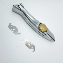 Rayma Dolphin shape PVC floor cutter knife,Zinc-aluminum alloy handle roll floor cutter,carpet handle cutter with 2 pcs blade