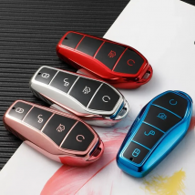 For BYD Qin Plusdmi Atto 3 Han EV Dolphin New Soft TPU Car Key Case 4 Buttons Remote Control Protect Cover Durable Accessories