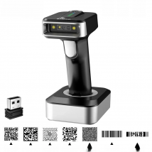 Eyoyo Auto-sensing Screen Scanning 1D Bluetooth Barcode Scanner With 2500mAh Power Indicator Wireless 2D QR Code Reader 4-mil
