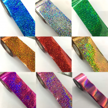 37 colors 1Roll 120M*4CM Holographic Nail Transfer Foils Laser Silver Nail Art Stickers Foils Transfer Paper Fishing Lure DIY