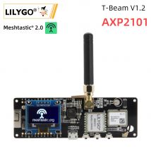 LILYGO® TTGO Meshtastic T-Beam V1.2 ESP32 LoRa scheda di sviluppo 433MHz 868MHz 915MHz 923MHz WiFi BLE GPS Display OLED AXP2101
