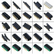 1 Pair Magnetic Pogo Pin Connector 2/3/4/5/6Pin Pitch 2.2/2.3/2.5/2.54/2.8 MM Spring Loaded Pogopin Male Female Contact Strip