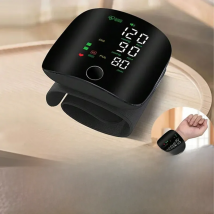 JUSTLANG Rechargeable Blood Pressure Monitor 2 Users Medical Tonometer Wrist Cuff Digital Irregular Pulse Heart Rate Tensiometer