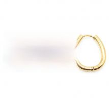 Alisouy 2pcs Oval Water Drop Stainless Steel Women Men Unisex Circle Clip Round Hoop Earrings Ear Helix Punk Piercing Jewelry