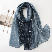 Fashion Ombre Glitter Shiny Dot Viscose Shawl Scarf Lady High Quality Wrap Gradient Pashmina Stole Bufanda Muslim Hijab 180*90Cm