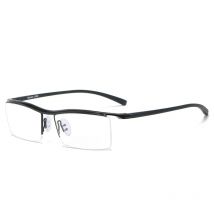 Reven 8189 Browline Half Rim Alloy Metal Glasses Frame for Eyeglasses Fashion Cool Optical Eyewear Man Spectacles Prescription