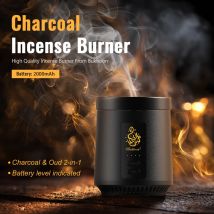 Bruciatore di incenso elettrico 2 in 1 a carbone Oud, bruciatore portatile di tipo C, diffusore Aoma per auto