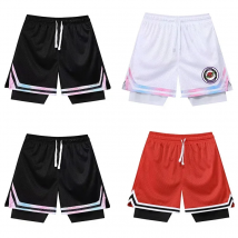 Fake Two Basketball Shorts Loose American Anti-light Men Women Ball Pants Summer Quasi-training Running Sports Five-point Pants