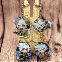 Genshin Impact Razor Keychain Game Anime Badge Accessories Cosplay Props Key Chain Cartoon Backpack Pendant