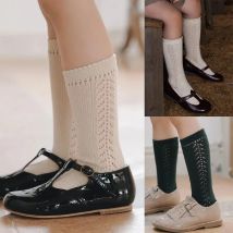 New Cute Kids Knee High Socks Baby Boys Girls Cotton Mesh Breathable Soft Socks Newborn Infant Long Socks Suit For 1-8 Years