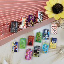 ApeUr 10pcs/30pcs/pack Chocolate Cookies Resin Charms Snack Biscuit Chocolate Beans Earrings Pendants DIY Jewelry Making Gifts