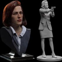 Gillian Anderson Cully 75mm Resin Figure Model Kit 1:24 Scale Plastic Model Unpainted Kits Toys Hobbies Movie Female Characters