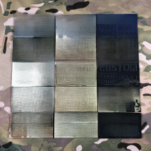 Custom Laser Cutting IR IFF Infrared Reflection Patch Name Tapes Tag Brand Black Letters Morale Tactics Military Airsoft