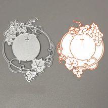 Grape Leaves Metal Cutting Dies Stencils IHS Religion Cross Craft Die Mould for Scrapbooking album Embossing DIY Paper Cards