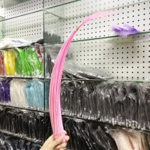 50pcs/Lot pink 16-20inch/40-50cm Ostrich Feather Hard Rod Headwear&Hat Accessories Ostrich Quill Spines For DIY Millinery