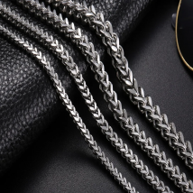 2.5/3/4/6/8MM Link Necklace 304 Stainless SteelMen Colar Masculino Cuba Male Long Curb Double Chain Necklaces