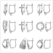 925 Sterling Silver Earrings Ear Wire Hooks Supplies For Jewelry Making DIY Handmade Earring Hook Accessories