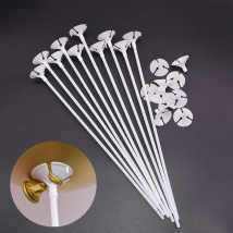 30cm Latex Ballon Stick Weiß Ballons Halter Sticks mit Tasse Hochzeit Geburtstag Party Aufblasbare