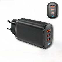 Real 85W GaN USB Type C Charger QC3.0 Quick Charge PPS PD 65W 30W Fast Charging For iPhone 15 14 Pro MacBook Laptop Ipad Samsung