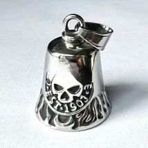 Live To Ride Eagle Biker Skull Bell Pendant Stainless Steel Skull Rose Lady Rider Motor Pendant Fashion Christmas Gift SWP0130