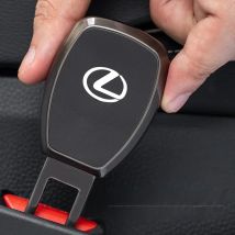 Car Interior Seat Belt Clip Extender Car Metal Accessories For Lexus Fsport RX330 IS250 Ct200h ES300h RX350 IS300h NX300h RX400h