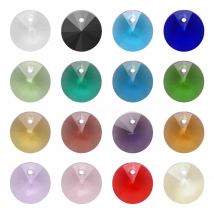 6/8/10/14mm Satellite Crystal Pendant Rivoli Pointed Back Round Glass Beads For Jewelry Making DIY Necklaces Earring Accessory