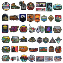 NEW Design Mountaineering EXPLORE Adventure 3D Embroidery Patch Off-Road Travel Car DIY Morale Magic Armband With Backpack patch