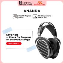 HIFIMAN Ananda Stealth Magnet Cuffie Hi-Fi magnetiche planari full-size over-ear open-back