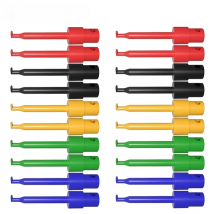 JXSINONE P5001 20pcs Multimeter Lead Wire Kit Test Hook Clip Grabbers Test Probe SMT/SMD IC D20 Cable Welding