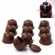 10PCS Refillable Capsules for Nescafe DOLCE GUSTO Coffee Capsules Reusable Filter with Spoon Brush Coffee Pods High Quality