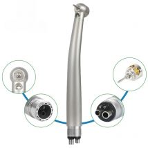 Dental LED High Speed Handpiece E-Generator Push Button Air Turbine 3 Water Spray Dentist Tips rotation Stainless Steel Tools