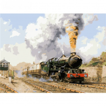 SDOYUNO Painting by numbers On Canvas diy Train Frameless 60X75cm Room Decoration pictures by numbers Digital Painting