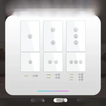 Smart ZigBee Multi-gang Light Dimmer Switch Independent Control Smart Tuya APP Control Works with Alexa Google Home 1/2/3 Gang