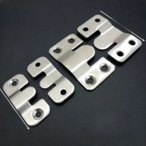 2pcs Stainless steel/Iron furniture connecting piece hanging buckle iron bed hanging hook buckle mirror frame insert fittings