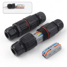 IP68 Waterproof Joint Wire Quick Connection Waterproof Connector 2/3 Pin Solder Less LED Lamp Wiring Outdoor Rainproof Terminal