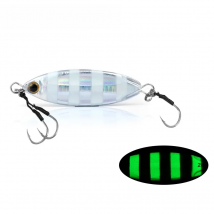 LETOYO 28g 40g 60g Glow Metal Slow Jigging Lures Pitch Jumpping Fishing Jig Bait for Sea Fishing Shore Metal Fishing Lure