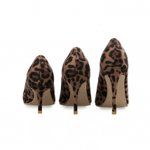 Autumn Sexy Leopard Women Shoes High Heels 6-10CM Elegant Office Pumps Shoes Women Animal Print Pointed Toe Luxury Singles Shoes