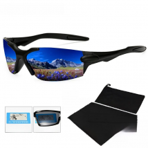 DOHOHDO Sport Polarized Sunglasses Fashion Sun Glasses Mirror Windproof Goggles UV400 Sunglasses For Men Women Eyewear With Bag