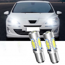 2pcs LED Daytime Running Light DRL Bulb Lamp Canbus P21/5W 1157 BAY15D For Citroen DS4 Peugeot RCZ 408 308 Renault Kangoo