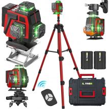 Livello laser a 16/12 linee linea verde Livello laser autolivellante a raggio verde super potente