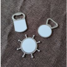 30pcs/LOT Metal Fridge magnet for Sublimation INk Transfer Printing Heat Press DIY Gifts Craft Can Print